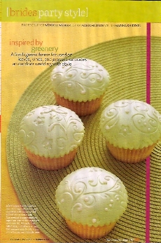 BRIDES magazine cupcake caps