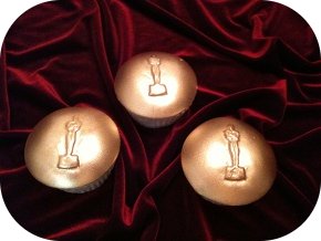 Academy Awards Oscar cupcake decorations