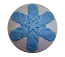 blue snowflake cupcake cap