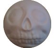 white skull cupcake cap