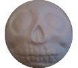 white skull cupcake cap