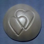 white double heart cupcake cap