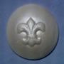 white fleur-de-lis cupcake cap