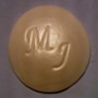 white monogram cupcake cap